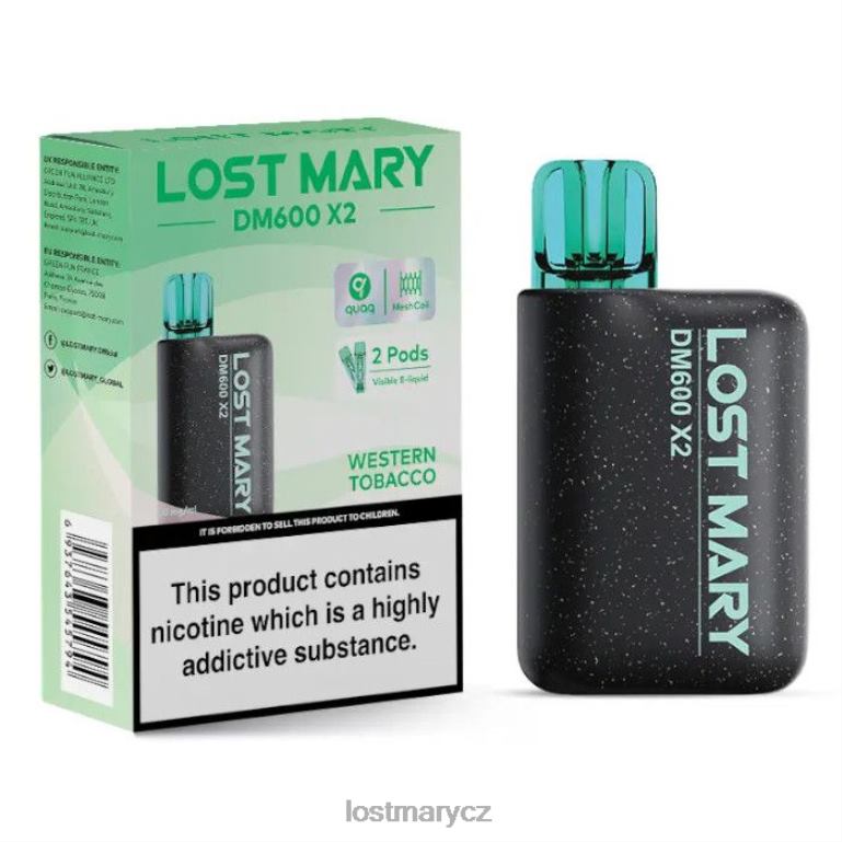 LOST MARY Vape - Jednorázová vapka lost mary dm600 x2 západní tabák 6Z4H0201